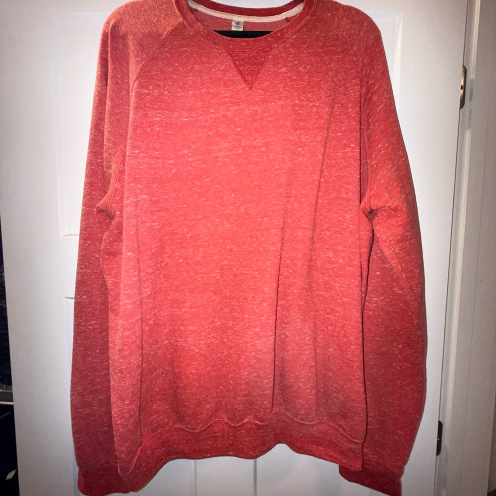 Jerzees Women’s Heathered Coral Crewneck Lightweight Sweatshirt